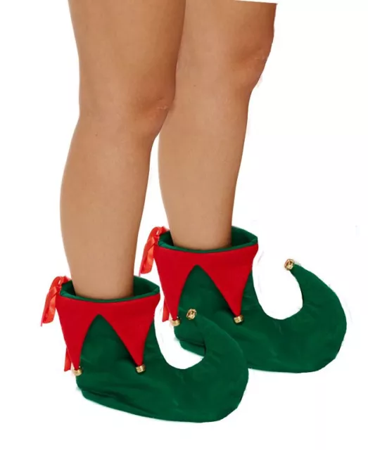 Adulto Botas ELF De Lujo PIXIE Bufón Zapatos Navidad Navidad Elfo Fiesta Elegante Vestido