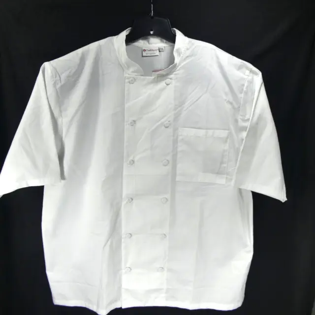 New Chef Works Mens 2XL White Calgary Cool Vent Coat Chefs Jacket NWT