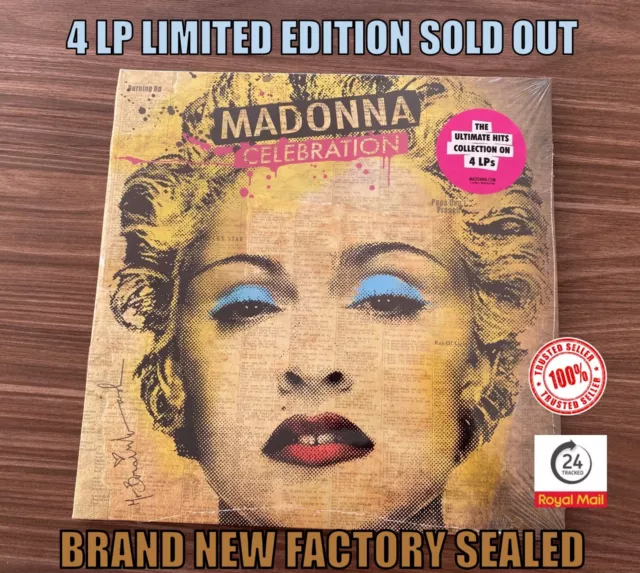 Madonna Celebration 4 x Vinyl LP 2024 Cellophane Sealed Must Have