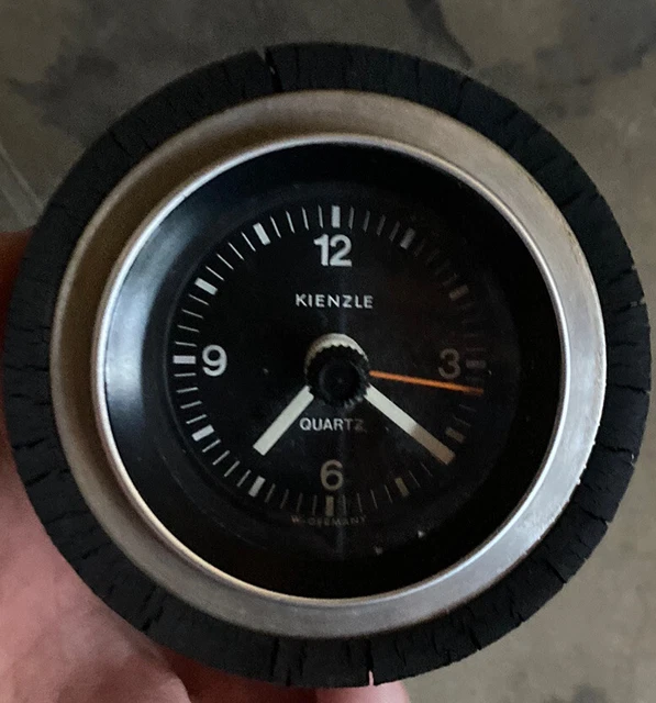 VINTAGE KIENZLE CAR Clock Mercedes Porsche VW Volkswagen W/Adapter