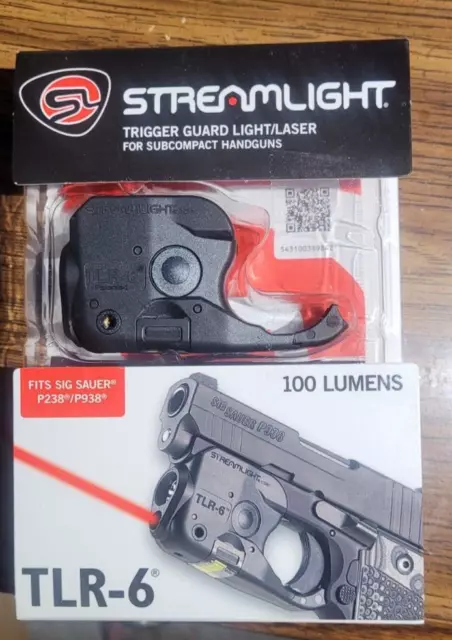 Streamlight TLR-6 Tac Light w/laser For SIG P238/P938 White LED and Red Laser