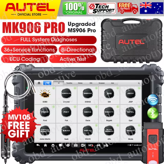 Autel MaxiCOM MK906 PRO ECU Key Coding OBD2 Scanner Bluetooth Diagnostic Tool