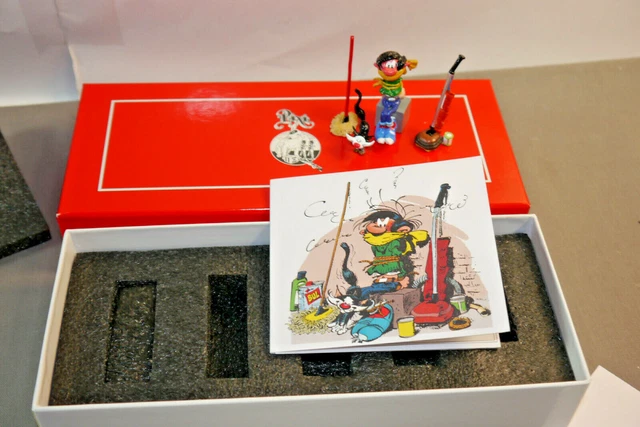 PIXI - Gaston - Gaston Lagaffe avec son chat et sa mouette - Avec certificat d'… - Boisgirard Antonini
