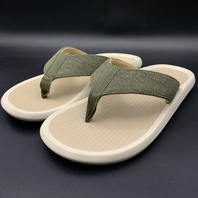 UGG Mens 9 Brookside II Flip flip-flops Burnt Olive / Taupe Canvas NEW 1124895 UGG Mens 9 Brookside II Flip flip-flops Burnt Olive / Taupe Canvas NEW 1124895