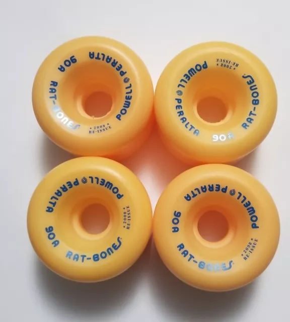 Powell Peralta Custom Yellow Rat Bones Wheels 2008 Re Issue