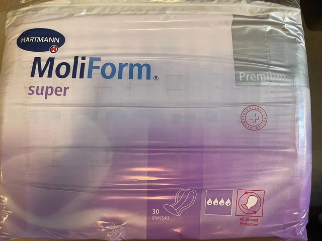 Lot de 3 paquets de 30 couches Hartmann moliform super premium       K