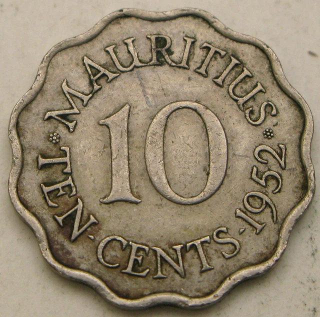 MAURITIUS 10 Cents 1952 - XF - 2664 ¤
