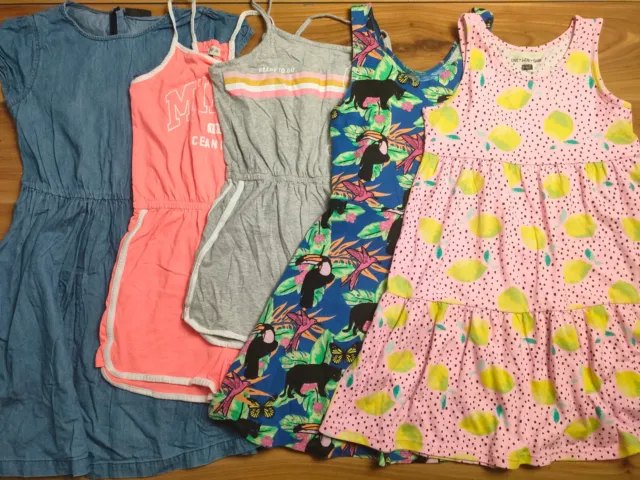 {F859} girls 9-10 years summer dress playsuit bundle NEXT F&F