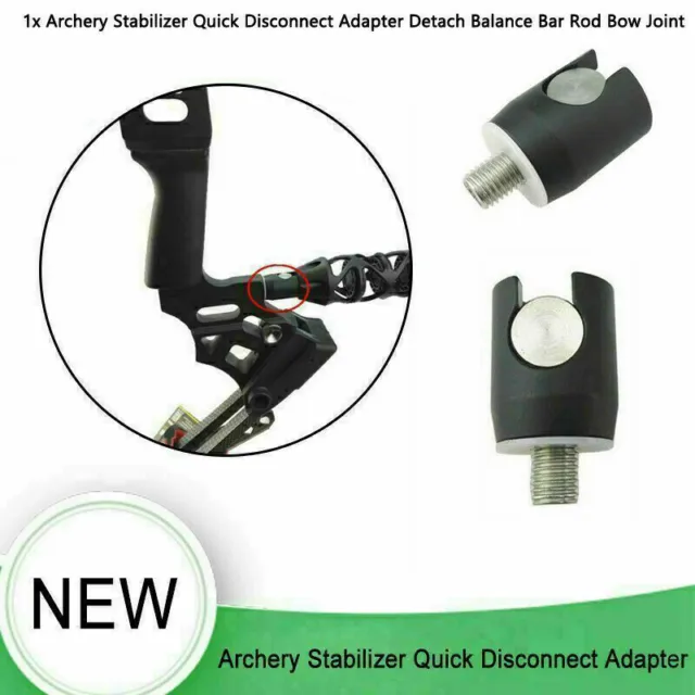 Archery Stabilizer Quick Disconnect Adapter Detach Balance Bar Rod Bow Joint S7