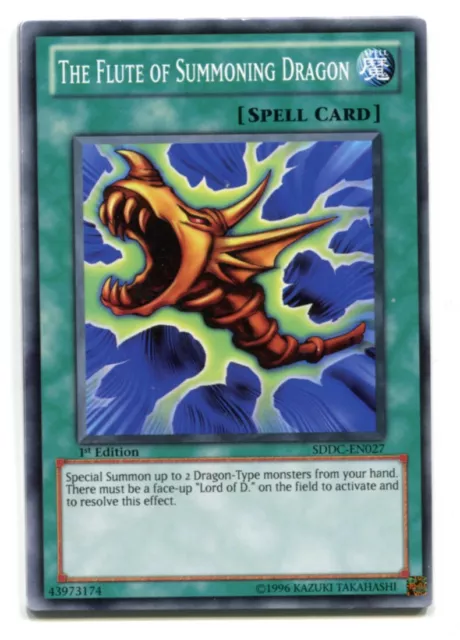 Yu-Gi-Oh! La flauta de Summonin dragón común inglés SDDC-EN027 soldadura de dragones