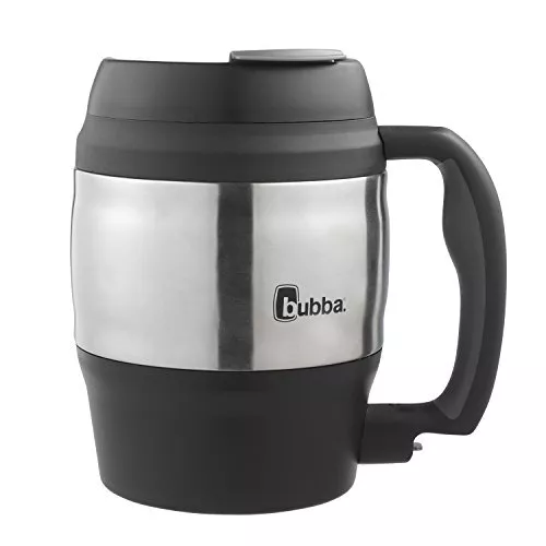 Big Bubba Classic Insulated Mug 52 Oz Polyurethane Travel Coffee Black Keg Shape