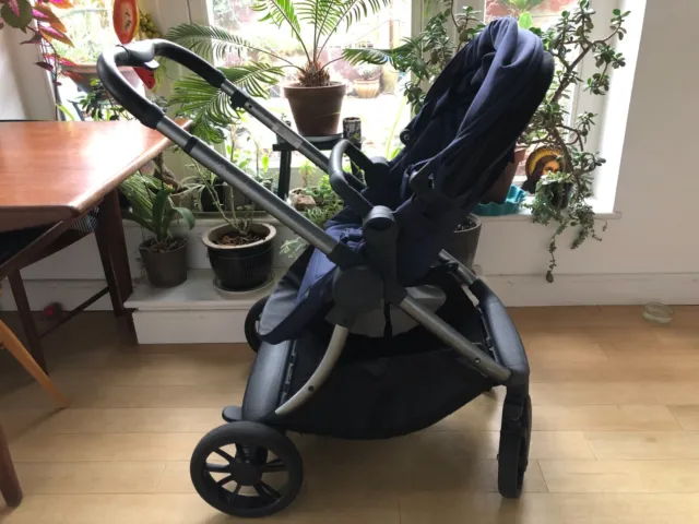 iCandy Lime Lifestyle Pushchair / Pram and Carrycot Bundle, Blue, Good Condition