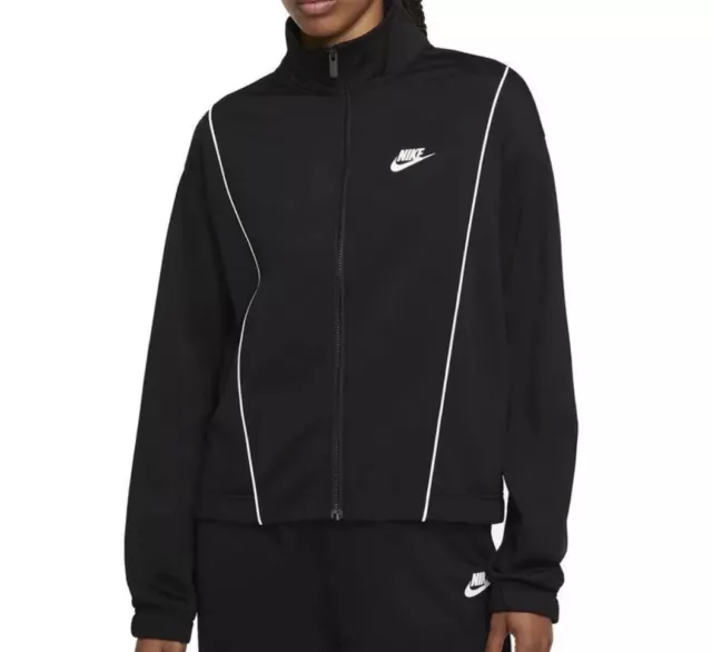 Nike NSW Damen Trainingsjacke schwarz Größe UK 14 L (REFR11)