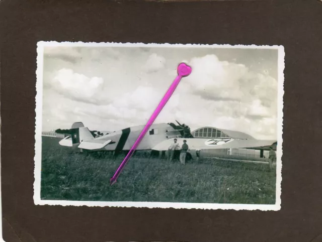 4Sx) Foto französisches Flugzeug Beute Kennung Flugplatz Frankreich .