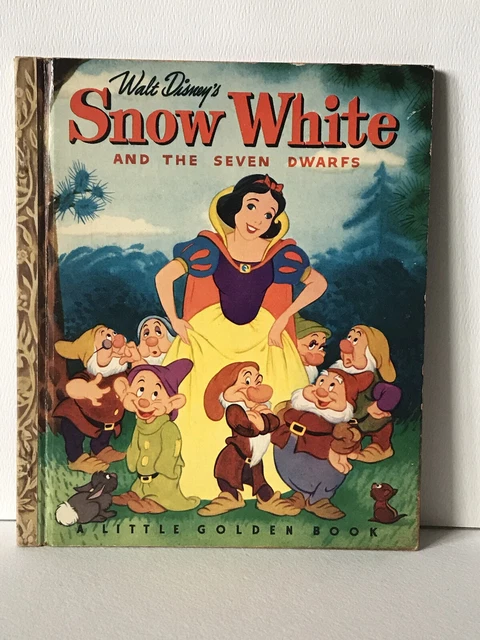 SNOW WHITE AND The Seven Dwarfs Walt Disney’s 1948 A Little Golden Book ...