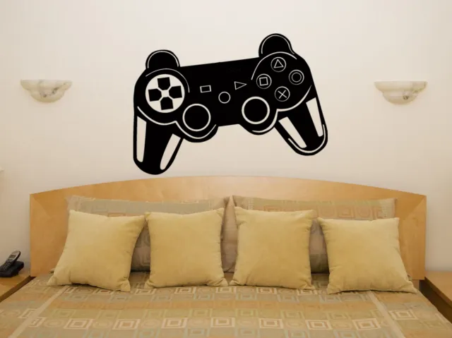 PS Gaming Gamepad Pad Game Children's Bedroom Decal Wall Art Sticker Picture