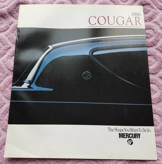 MERCURY COUGAR 1988 Brochure Brochure Brochure Catalog Brochure English