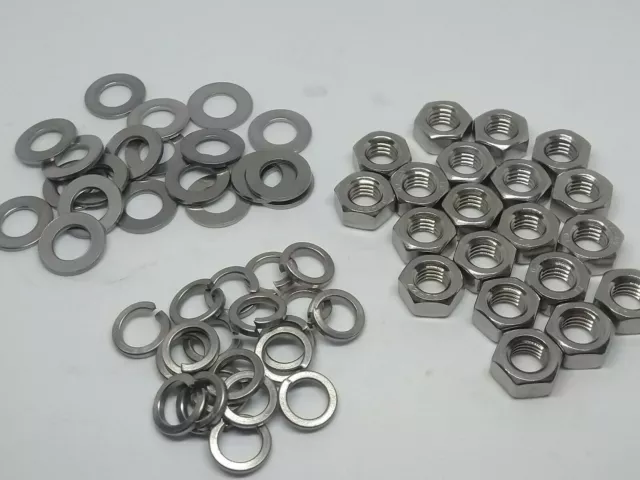 20 Vespa Wheel Nuts and Washers - Stainless Steel PX125 PX 200 T5 LML DISC