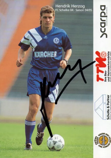 Autogramm - Hendrik Herzog (FC Schalke 04) - 1994/1995