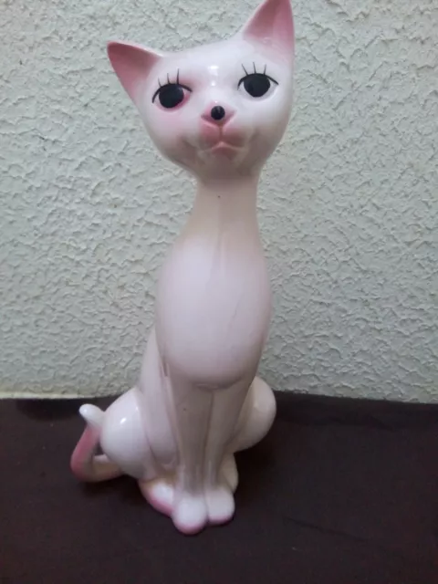 statuette chat en porcelaine