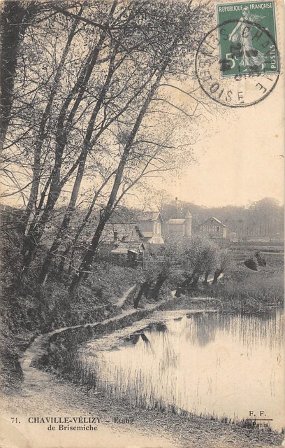 Carte Postale Ancienne - 92 Chaville, Velizy, Etang Des Ecrevisses (années 1900)
