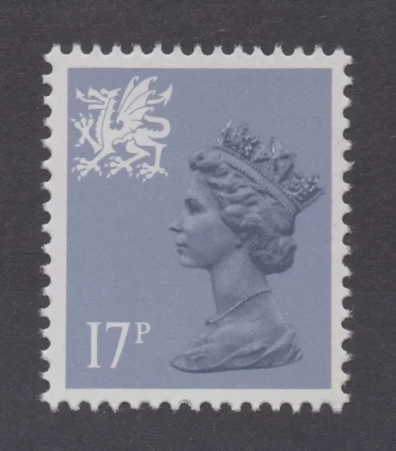 Wales. W44ea. 17p grey-blue. Type II variety. Superb unmounted mint. FREEPOST!