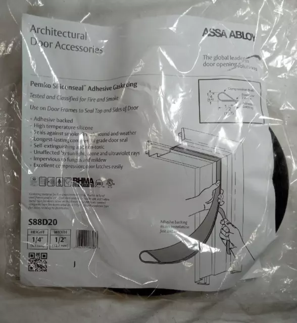 Assa Abloy S88D-20 Pemko Siliconseal Adhesive Gasketing