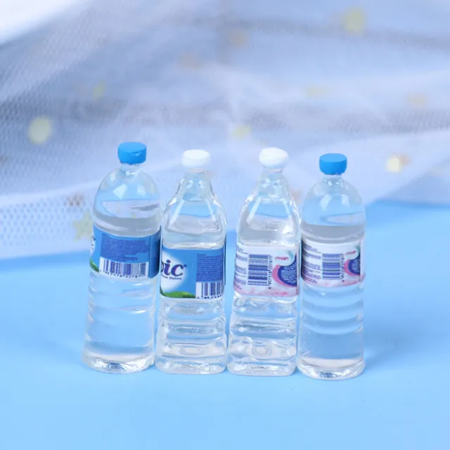 10pcs Mini Mineral Water Bottle 1:12 Dollhouse Miniature Accessory DrinkingY  Sb