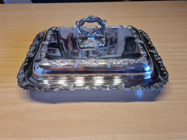 Wandschale/ Terrine / Servierschale Silber, Versilbert,