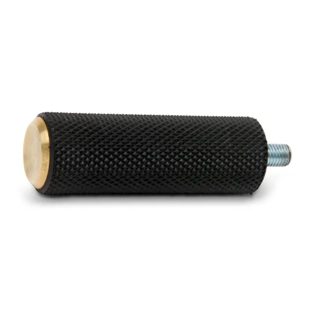 ARLEN NESS Knurled Schaltraste black Messing für Harley Sportster Dyna Softail