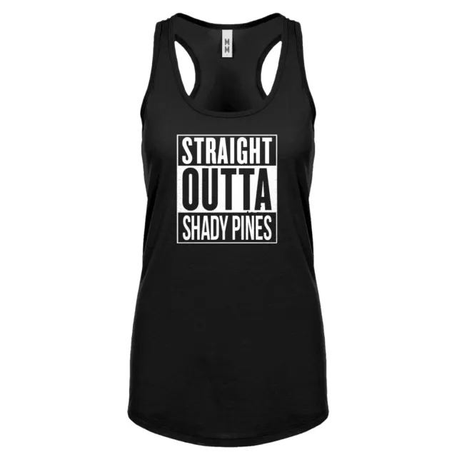 Womens Straight Outta Shady Pines Racerback Tank Top #3350