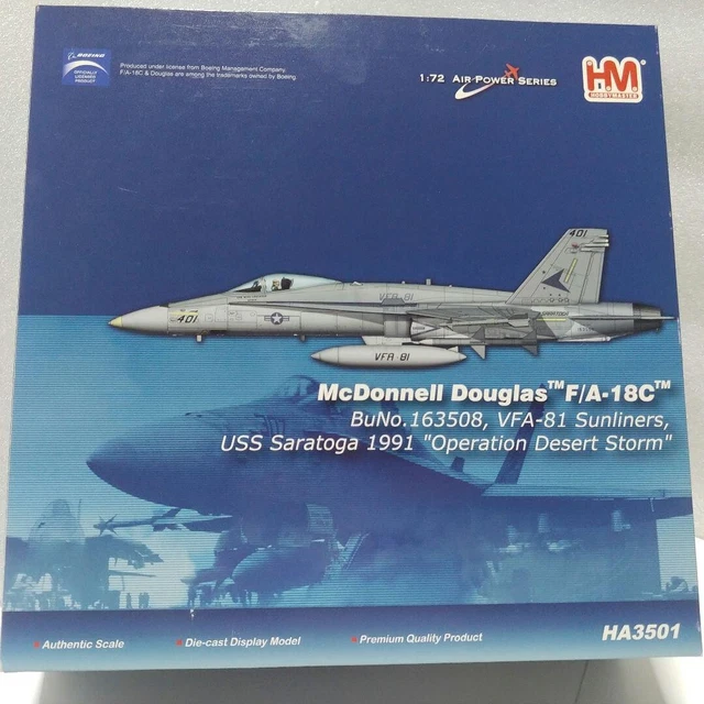 Hobby Master AIR Power Series Mcdonnell Douglas F/A-18A+ Hornet BU