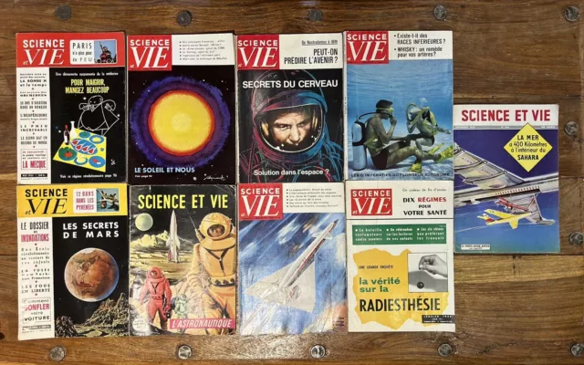 Science et Vie – Lot De 9 numéros Anciens Dont Un Hors Série