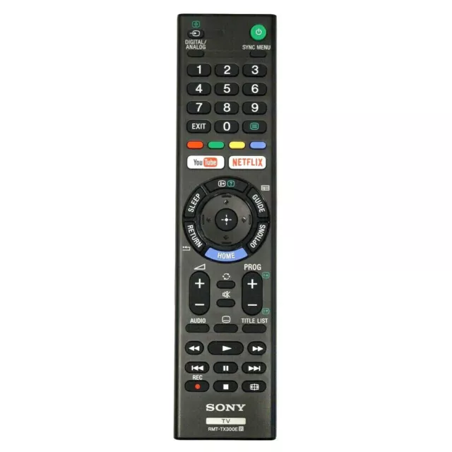 Télécommande RMT-TX300E authentique pour Sony Netflix TV, nouveau,...