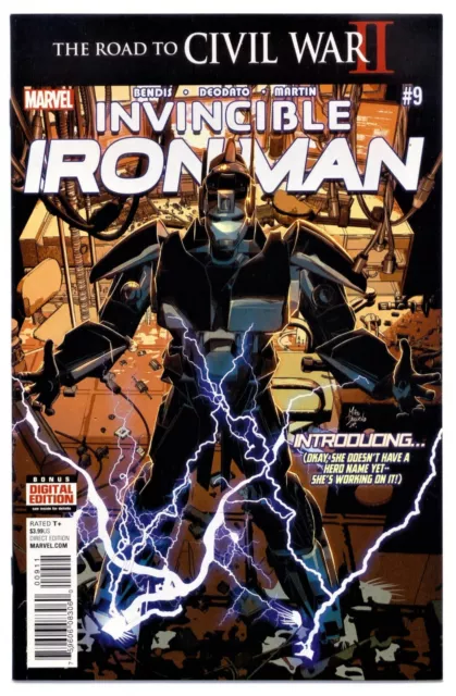 INVINCIBLE IRON MAN Vol.3 #9(7/16)1:FULL RIRI WILLIAMS(IRONHEART)CGC IT(9.8)RAW!