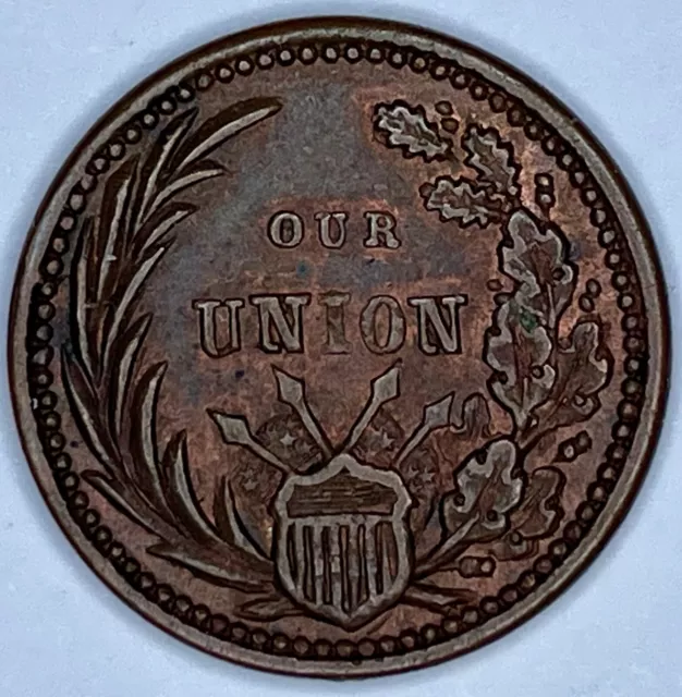 Civil War Token, 1863 Patriotic, Fuld 178/266a, R3, Fine 2