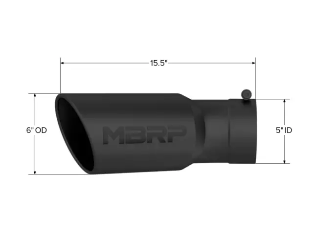 MBRP Noir Échappement Pointe Pour 15-22 Chevy Silverado Sierra Duramax Diesel 2