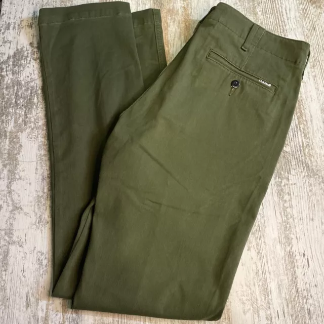 Levis Dark Green Khaki Beige Chinos Trousers Mens Size W 31” L 30”