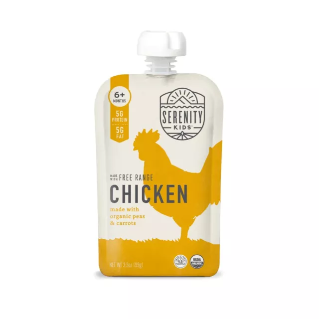 6+ Months Baby Food Pouches Puree Made With Ethically Sourced Meats & Organic...