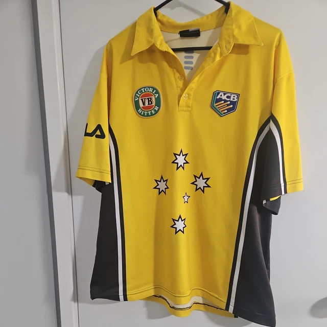 AUSTRALIA 2003 ACB Cricket ODI Jersey Vintage Fila VB Size L Rare - Main Image