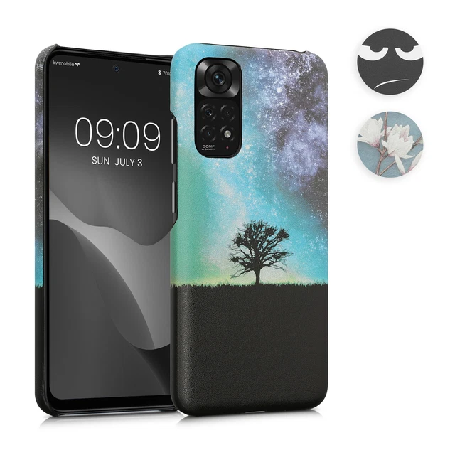 Coque rigide pour téléphone Xiaomi Redmi Note 11 Note 11S en similicuir kwmobile