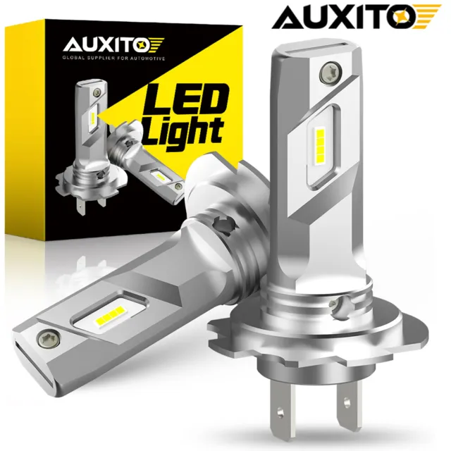 AUXITO H7 LED Headlight Bulb Kit High Beam 6500K Cool White Bulbs Bright Lamp 2x