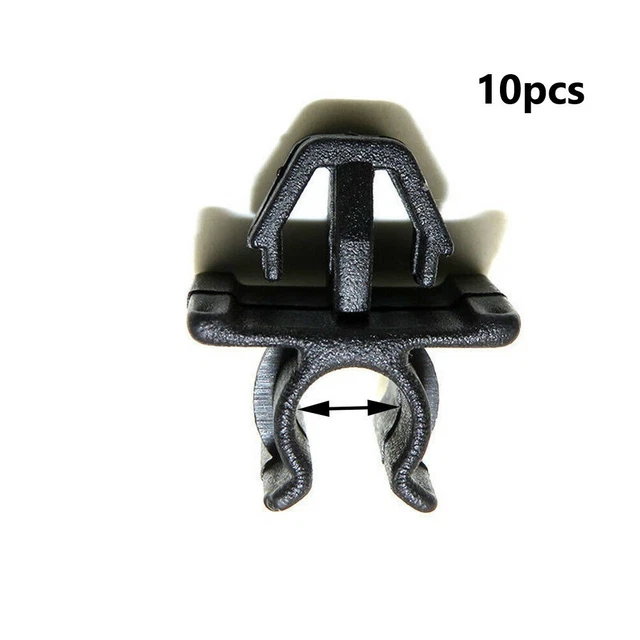 10 pz Cappuccio Auto Prop Rod Clip in Nero Alta Qualità e Adatto per Nissan