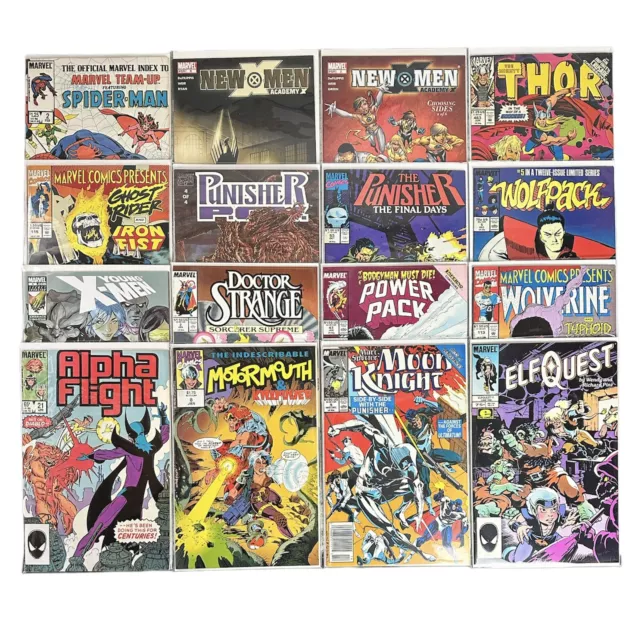 Lot of 16 Modern Copper Marvel Comic Books Bagged Boarded THOR SPIDERMAN XMEN
