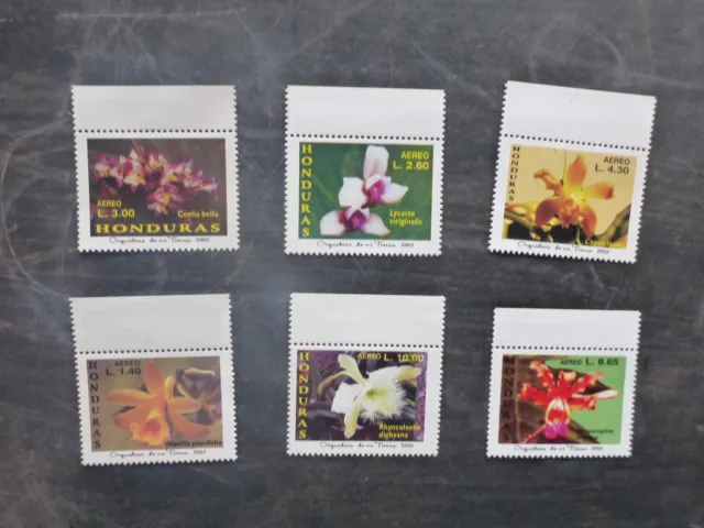 2002 Hondurus Orchids Set 6 Mint Stamps