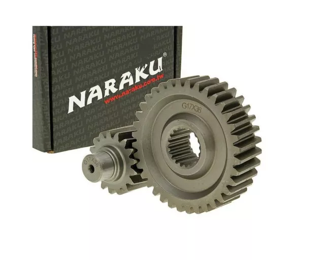 Getriebe Sekundär Naraku Racing 17/36 +31% GY6 125/150ccm 152/157QMI BENZHOU REX