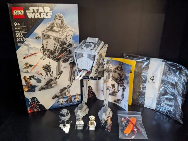 LEGO STAR WARS 75322 Hoth AT-ST Build Verified 100% COMPLETE Free Shipping  £39.33 - PicClick UK