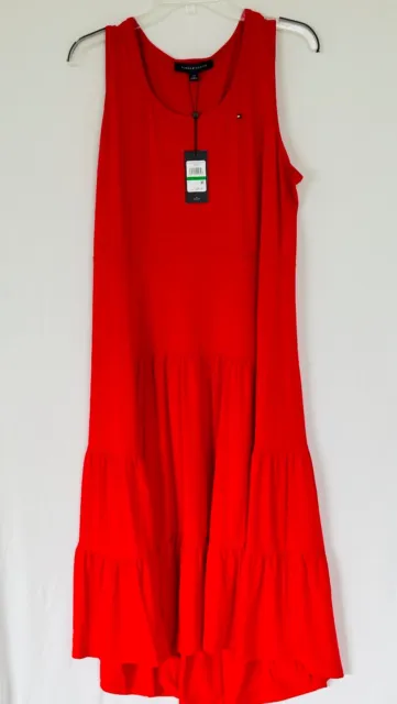 NWT Red Tommy Hilfiger Max Dress Women's Size L