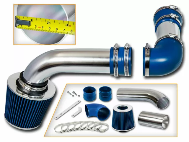 Cold Air Intake Kit + BLUE Filter For 88-89 Pontiac Firebird 5.0L 5.7L V8