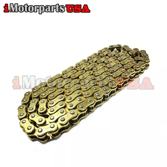 Gold Heavy Duty Drive Chain W/ Master Link For Kazuma Meerkat 50 50Cc Kids Atv